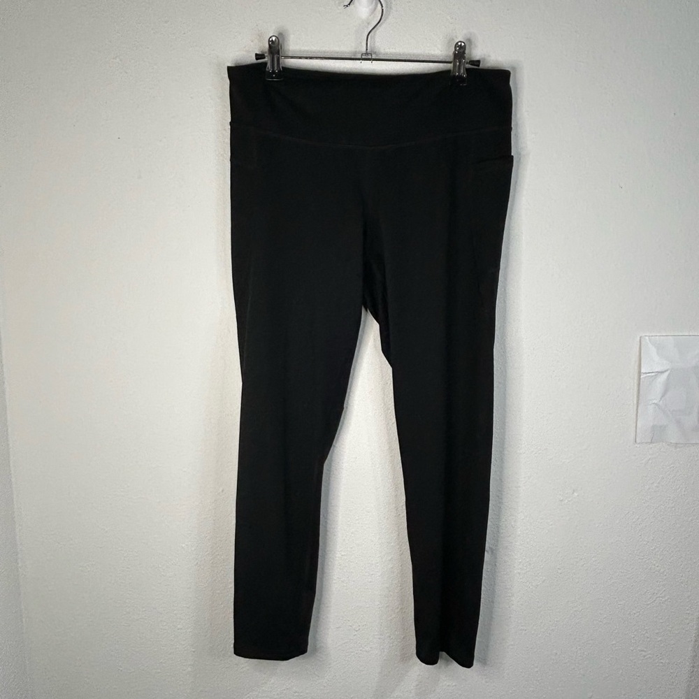 Champion Black High Rise Stretch Leggings Women’s L | Workout Athleisure Yoga